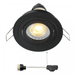 Coblux LED inbouwspot | zwart | warmwit | 5 watt | dimbaar | kantelbaar L2154