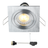 Coblux LED inbouwspot | vierkant | warmwit | 5 watt | dimbaar | kantelbaar