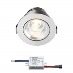 Sharp LED inbouwspot Granada | warmwit | 4 watt | dimbaar | kantelbaar L2163