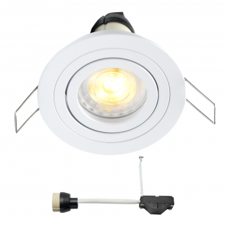 Coblux LED inbouwspot | wit | warmwit | 5 watt | dimbaar | kantelbaar L2067