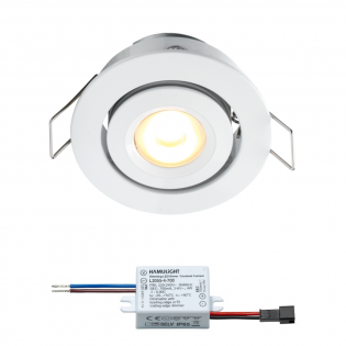 Creelux LED inbouwspot | wit | warmwit | 3 watt | dimbaar | kantelbaar L2059
