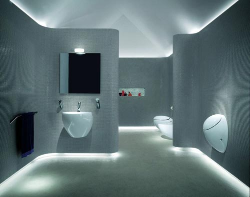 Speel met licht, met badkamer spots van led Speel met licht, met badkamer spots van led